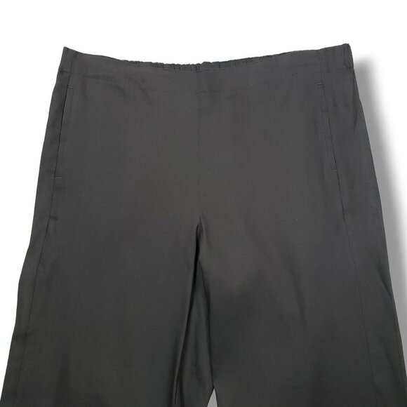 J Jill Linen Stretch Pants Womens 14 Petite Gray High Rise Trouser Pull On - Picture 2 of 10